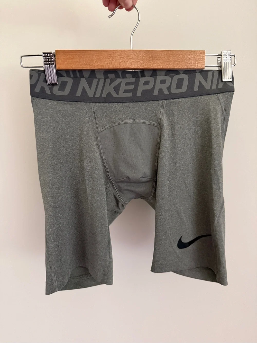 Nike Gray & Black Pro Compression Boxer Briefs